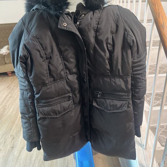 RUDSAK FITTED DOWN JACKET WITH REMOVABLE FAUX FUR in Fair condition - Picture 2 of 5